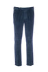 Pantalone blu in velluto rocciatore con vita elastica