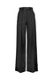 Pantalone flare nero in tessuto tecnico
