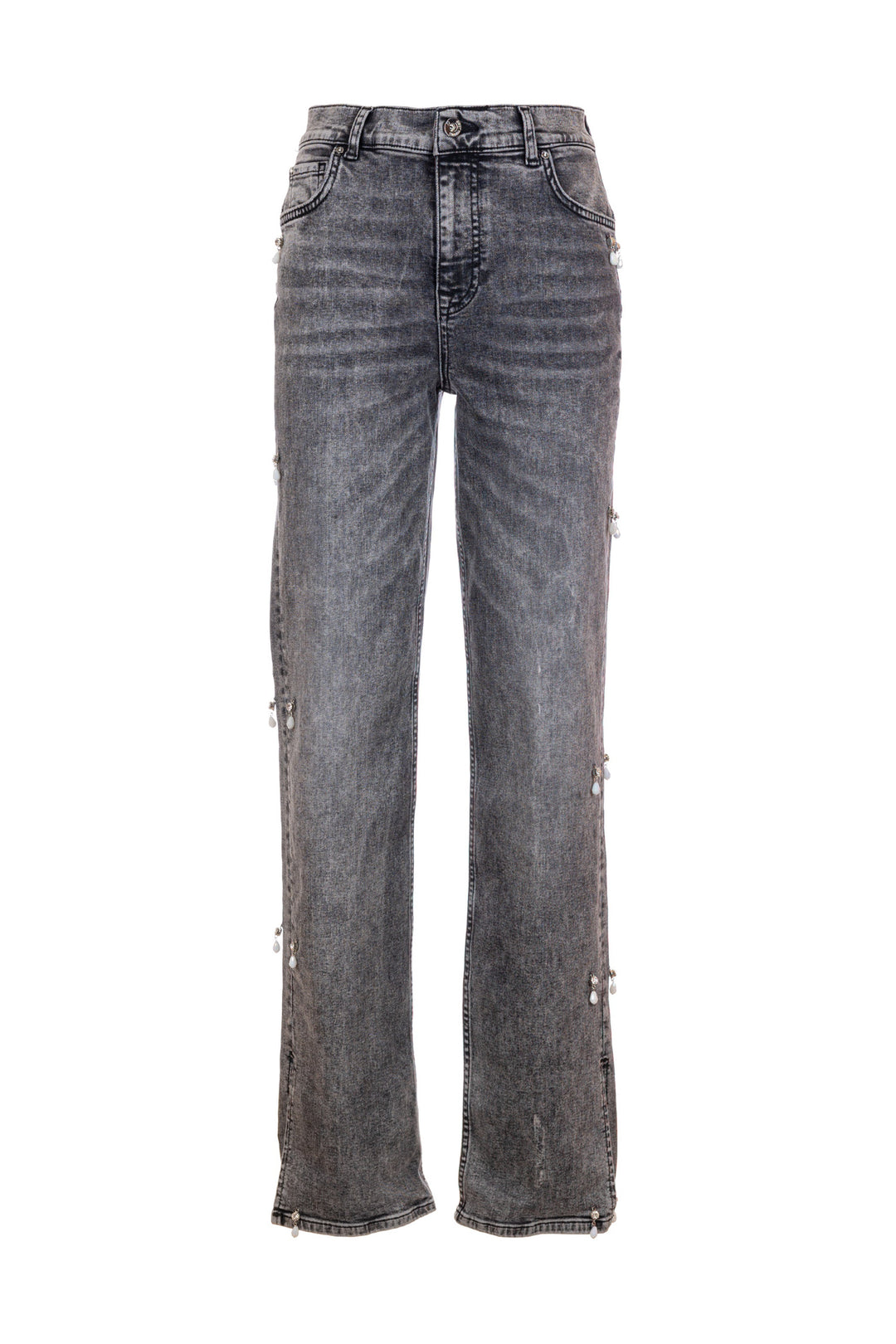 FRACOMINA Jeans regular in denim grigio con lavaggio strong - Mancinelli 1954
