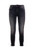 Jeans slim effetto push up in denim nero con lavaggio medio