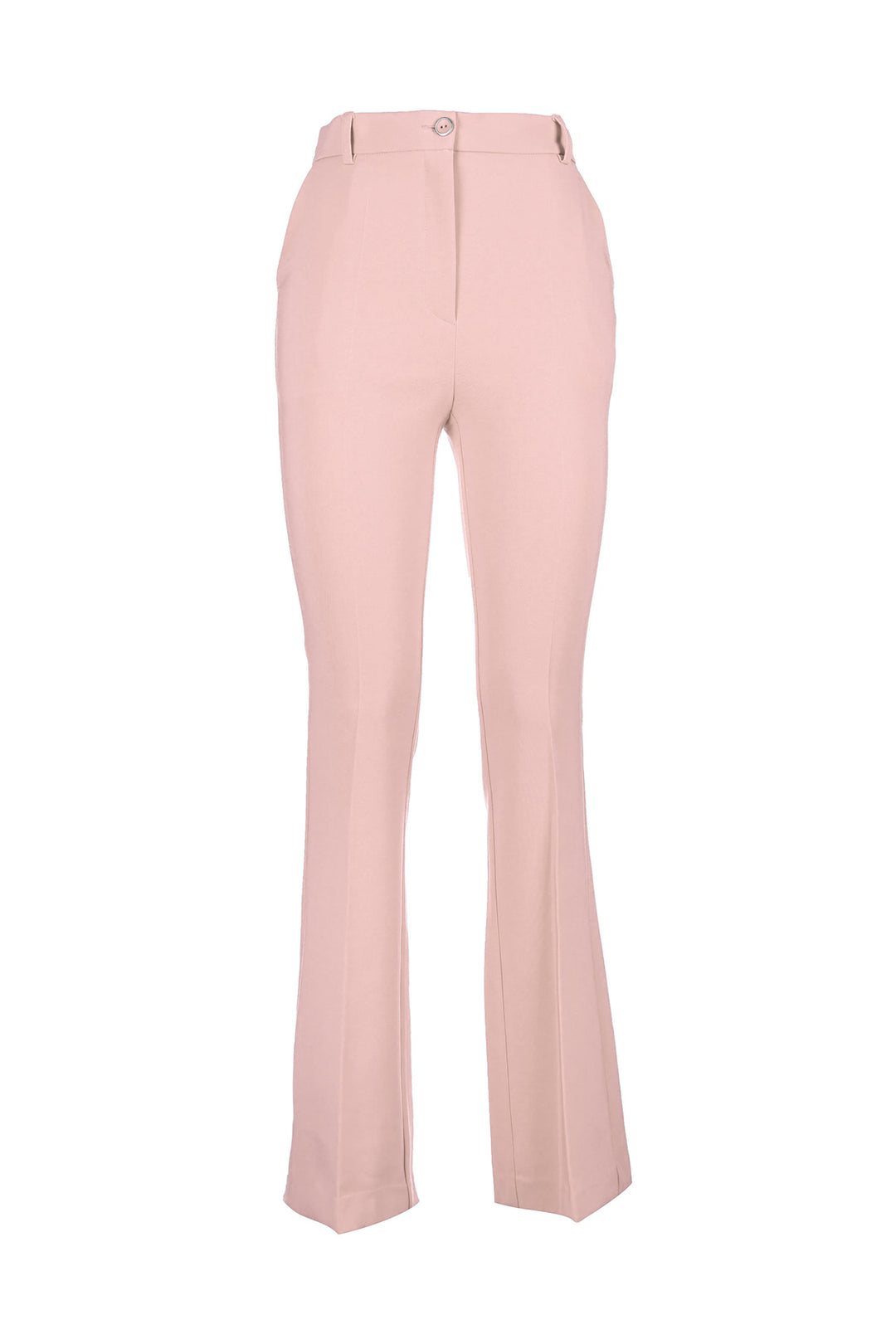 FRACOMINA Pantaloni bootcut rosa polvere in tessuto tecnico - Mancinelli 1954