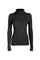 Pull slim noir avec tresses et lurex