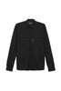 Chemise en viscose de lin noire avec Etk