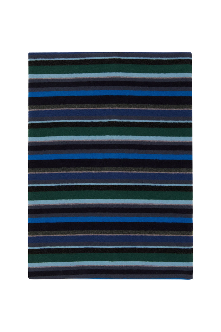 GALLO Scaldacollo multiuso unisex pile blu righe multicolor - Mancinelli 1954