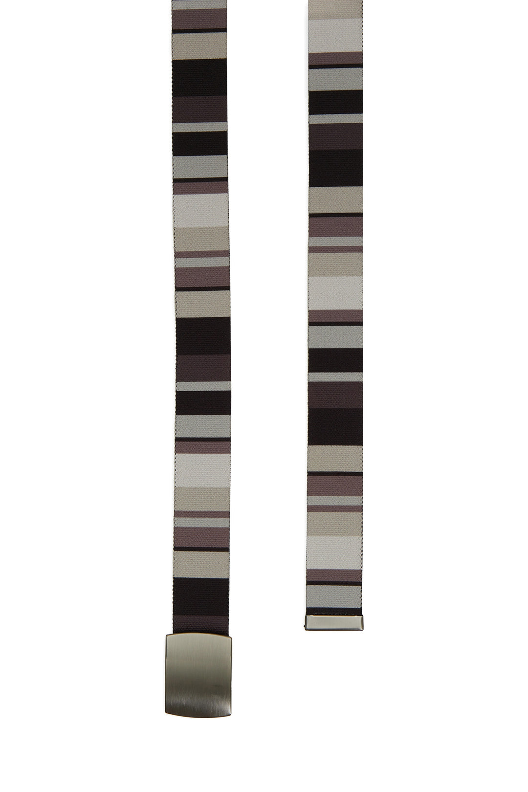 GALLO Cintura nastro elastica unisex nero righe multicolor - Mancinelli 1954