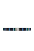 Cintura nastro elastica unisex blu righe multicolor