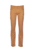 Pantalone slim 5 tasche “JORDAN” cammello in gabardina di cotone stretch