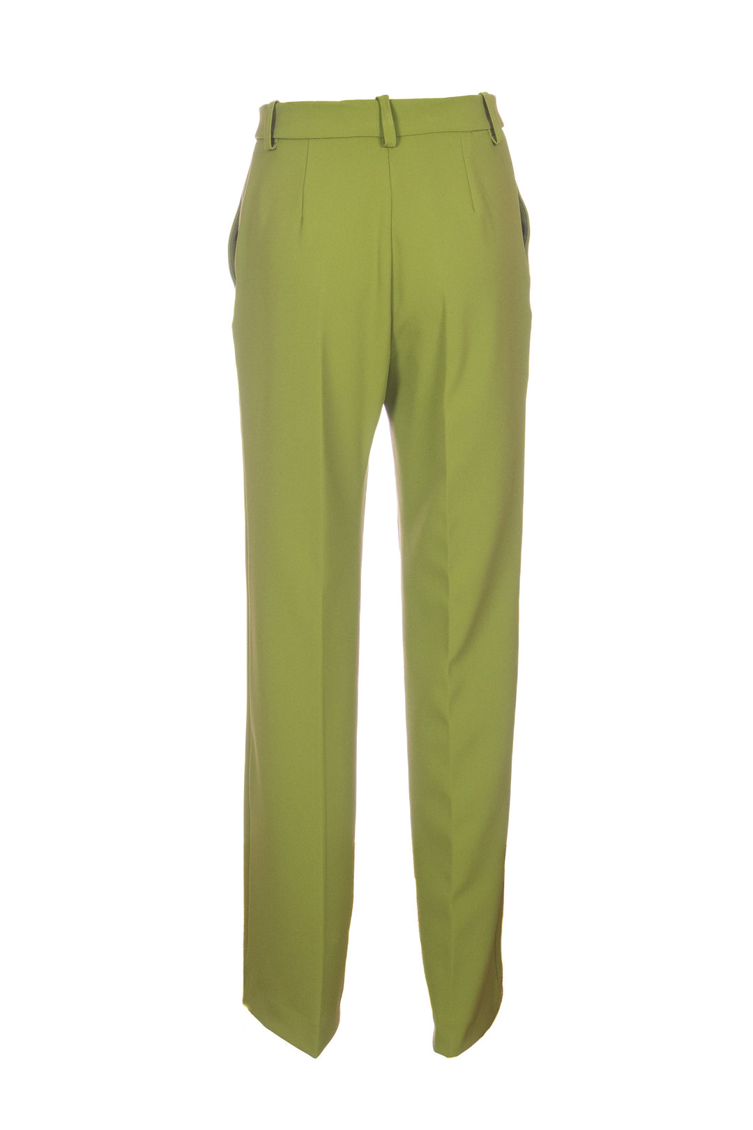 KAOS Pantalone dritto verde in tessuto tecnico - Mancinelli 1954