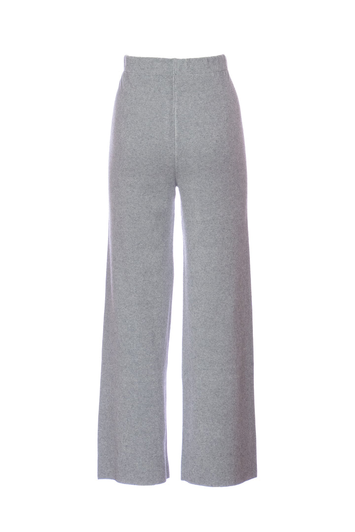 KAOS Pantalone grigio in viscosa stretch e angora - Mancinelli 1954