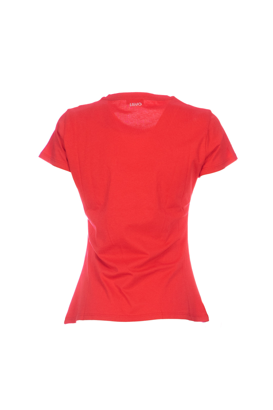 LIU JO T-shirt rossa in cotone Koala con strass - Mancinelli 1954