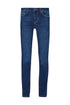 Jeans slim bottom up in denim di cotone stretch lavaggio used