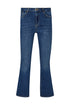 Jeans bootcut ecosostenibili in denim di cotone stretch lavaggio used