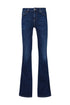 Jeans flare ecosostenibili in denim di cotone stretch lavaggio used