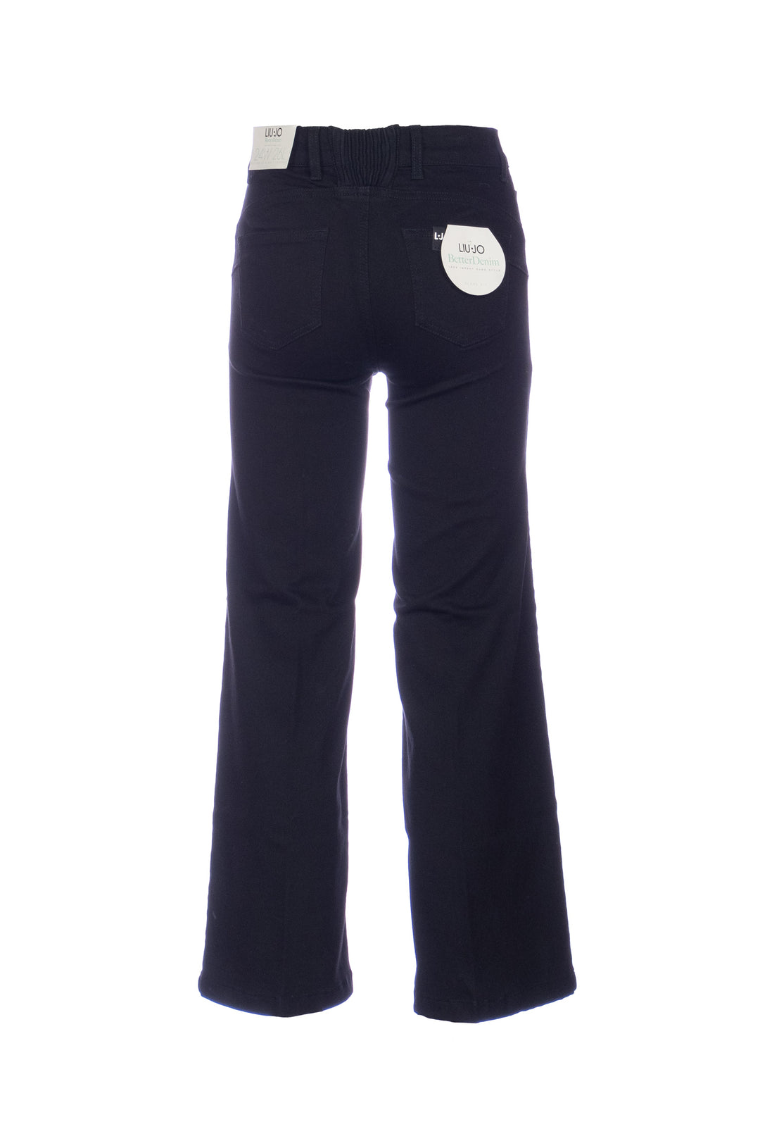 LIU JO Jeans cropped nero Liu Jo Better in denim di cotone stretch - Mancinelli 1954