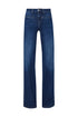 Jeans flare ecosostenibili in denim di cotone stretch lavaggio used