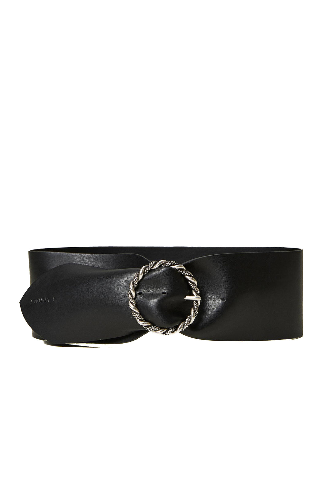 TWINSET Cintura fusciacca nera con fibbia a intreccio - Mancinelli 1954