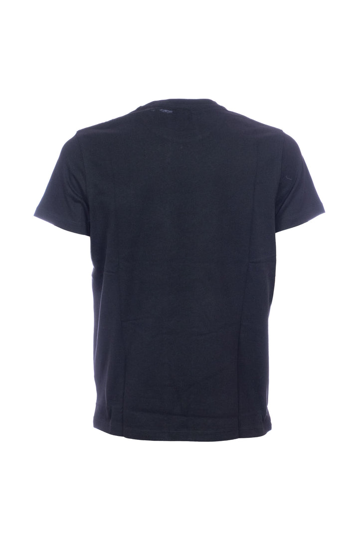 U.S. POLO ASSN. T-shirt nera in cotone heavy jersey con logo U.S. Polo Assn. - Mancinelli 1954