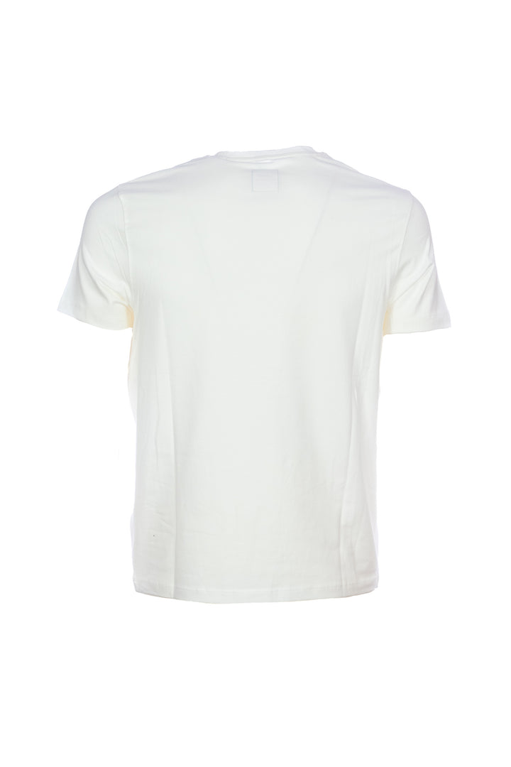 U.S. POLO ASSN. T-shirt bianca in cotone stretch con logo U.S. Polo Assn. - Mancinelli 1954