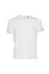 T-shirt bianca in cotone stretch con logo U.S. Polo Assn.