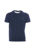 T-shirt blu navy in cotone stretch con logo U.S. Polo Assn.