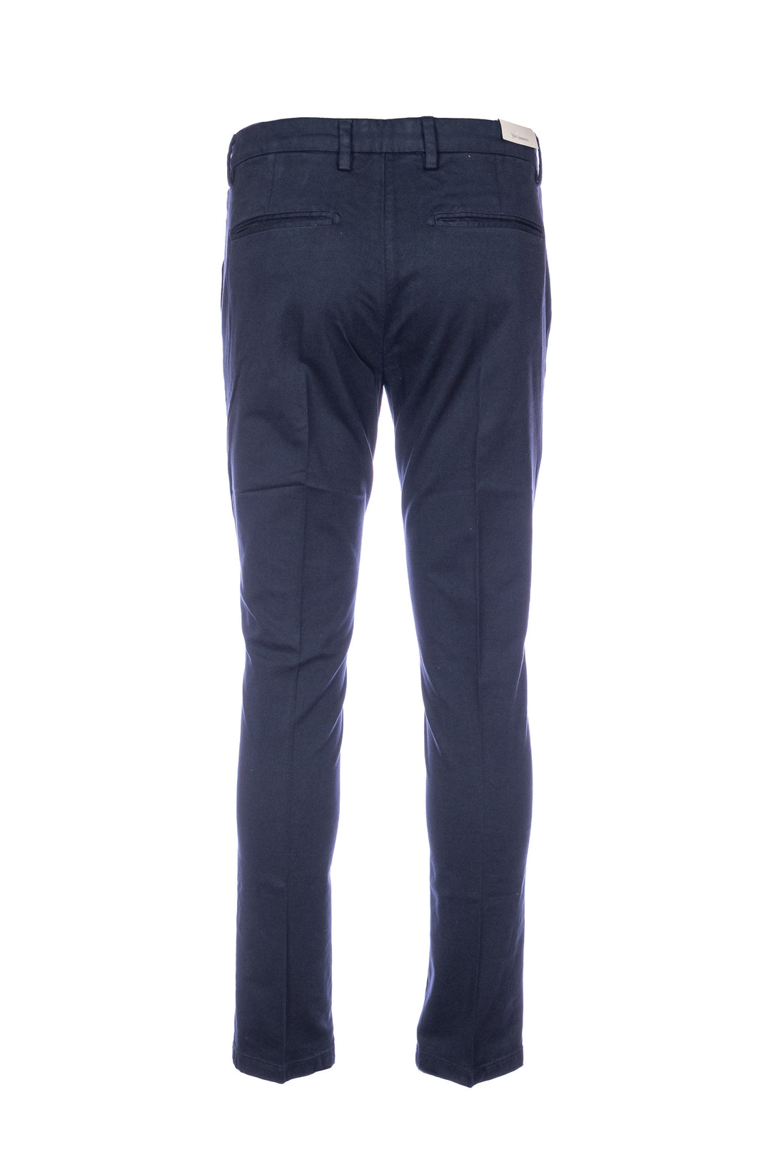YAN SIMMON Pantalone blu navy in gabardina di cotone elasticizzato - Mancinelli 1954