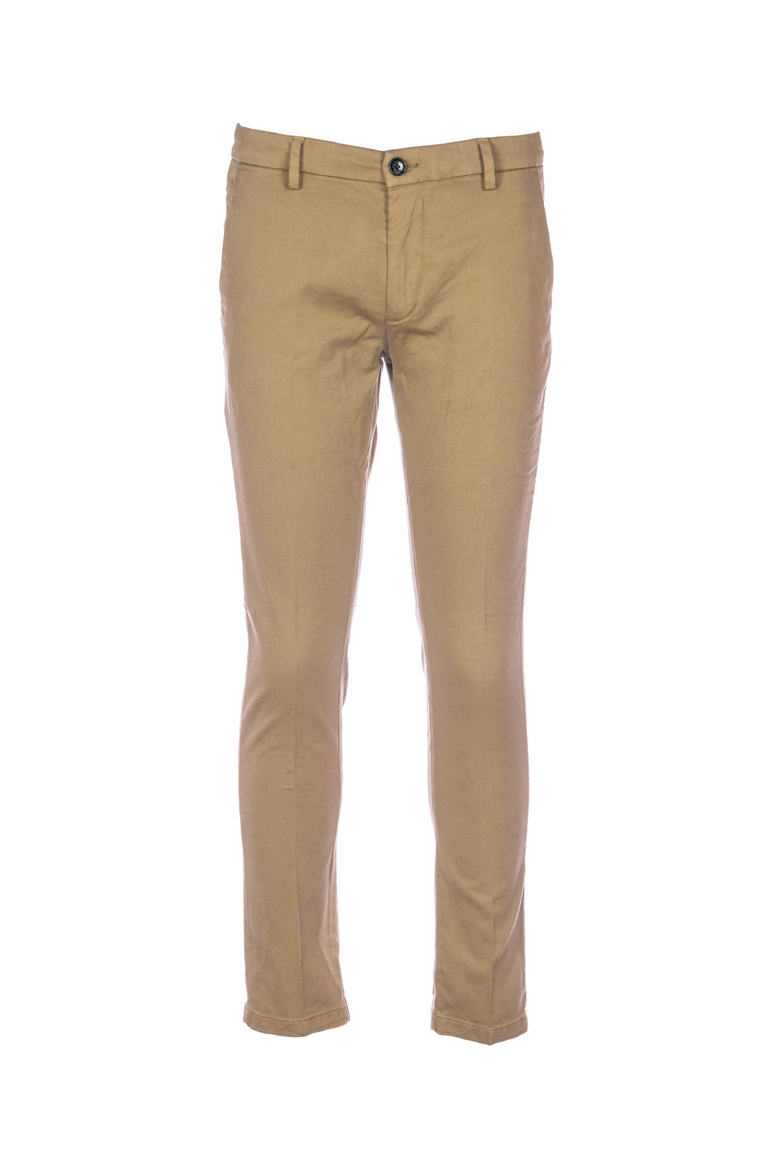 YAN SIMMON Pantalone cammello in gabardina di cotone elasticizzato - Mancinelli 1954