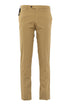 Garment-dyed stretch cotton trousers