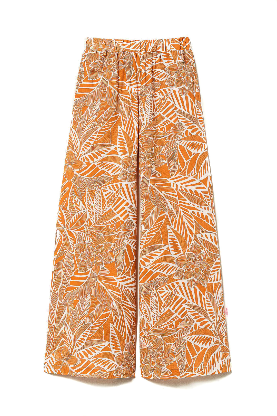 ACTITUDE TWINSET Pantaloni a palazzo in mussola stampata - Mancinelli 1954