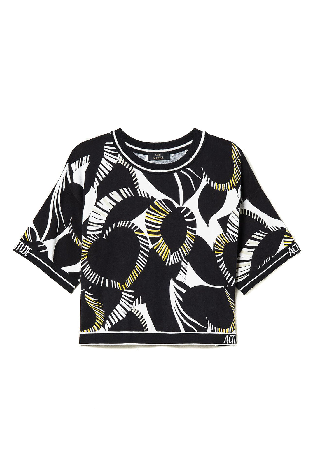 ACTITUDE TWINSET Maglia boxy stampata - Mancinelli 1954