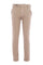 Sand stretch cotton and silk blend trousers