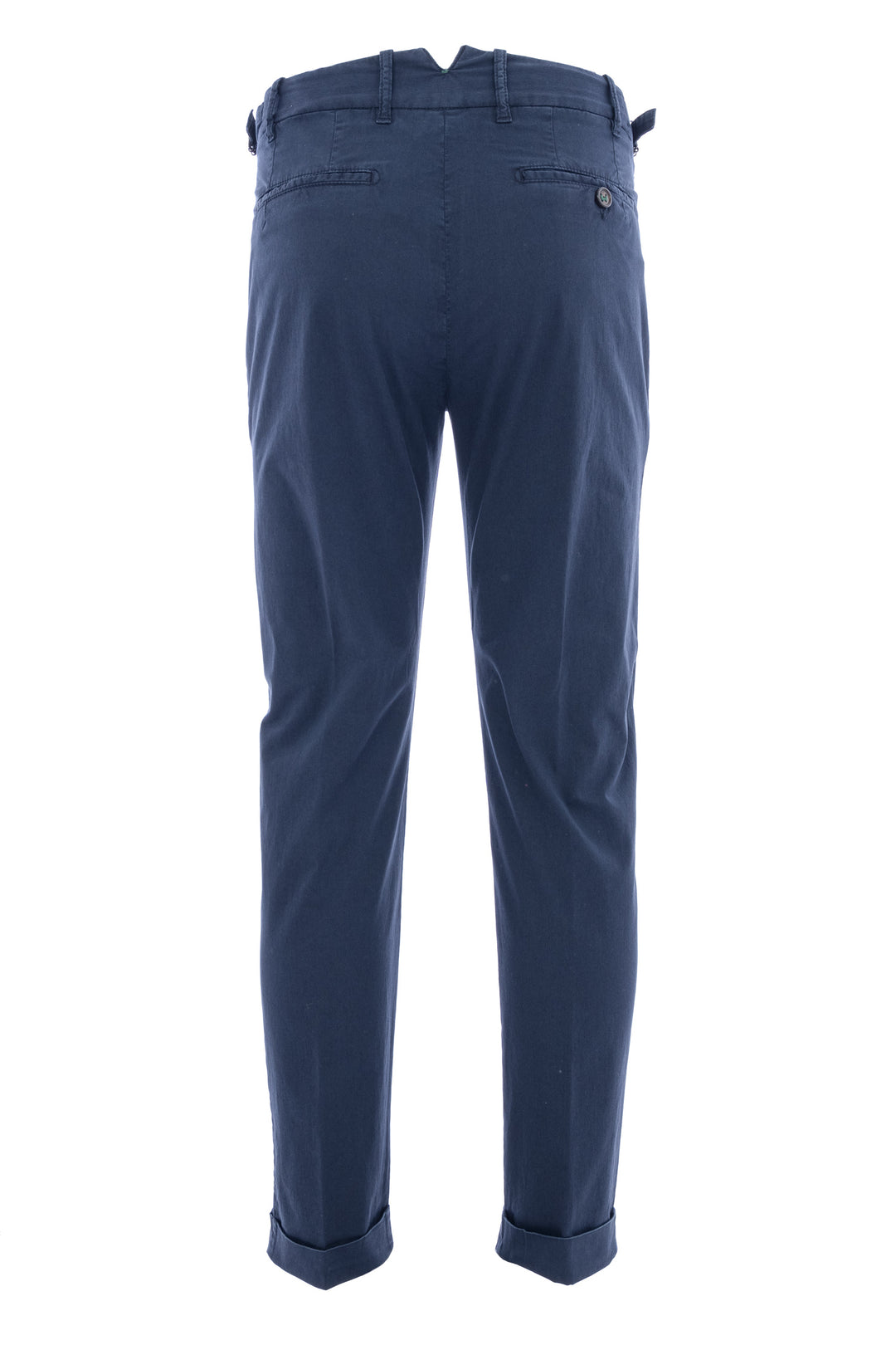 BERWICH Pantalone in gabardina di cotone elasticizzato blu navy - Mancinelli 1954