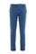 Pantalone slim in gabardina di cotone stretch blu