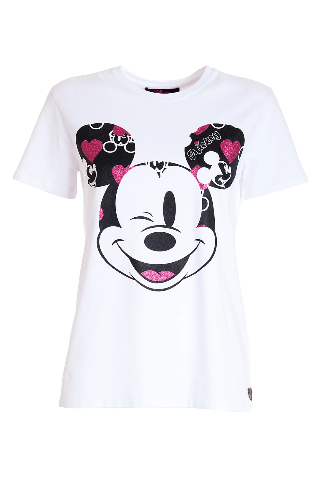 FRACOMINA T-shirt regular bianca in jersey con stampa Mickey Mouse - Mancinelli 1954
