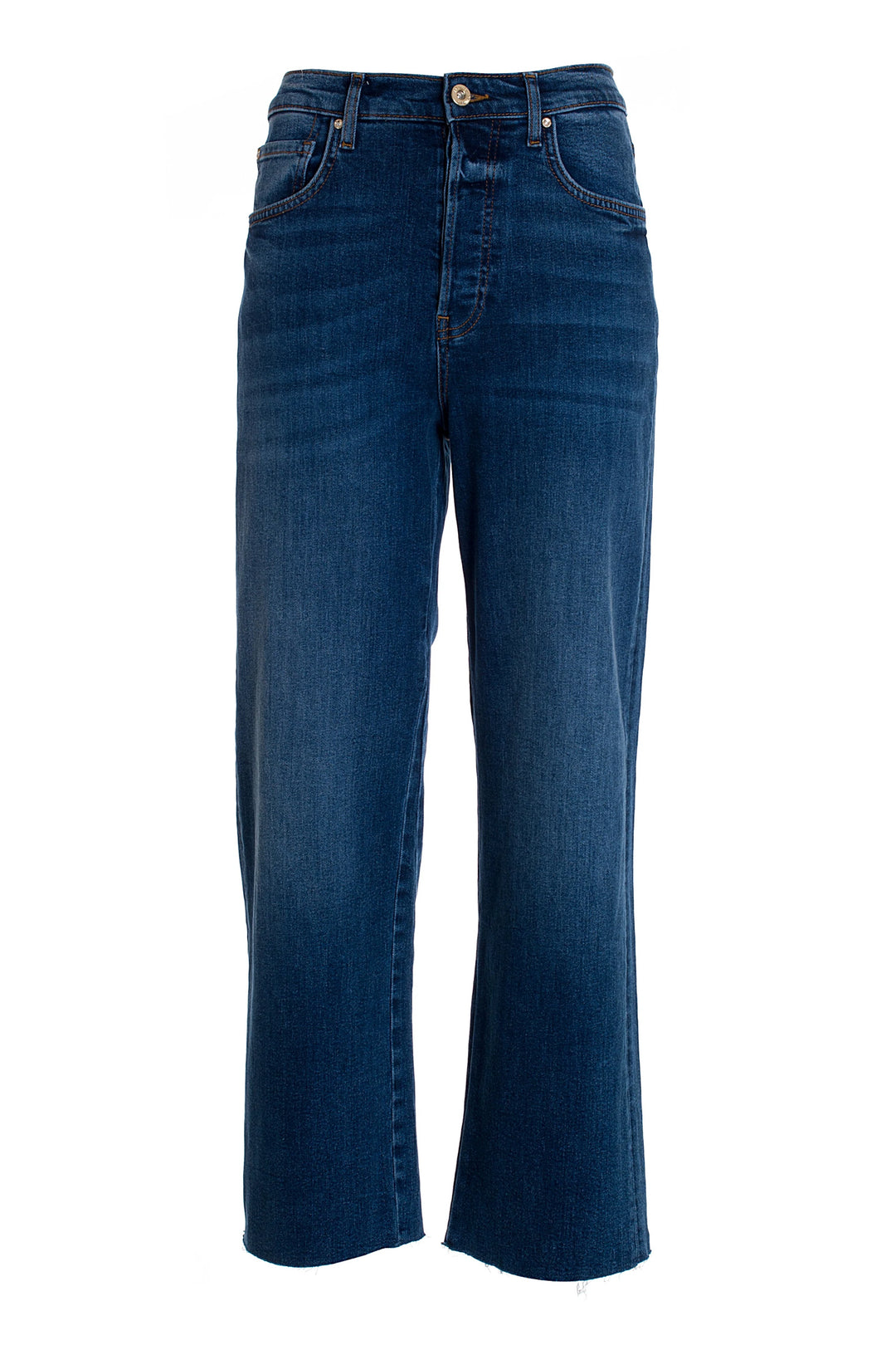 FRACOMINA Jeans culotte wide in denim con lavaggio medio - Mancinelli 1954