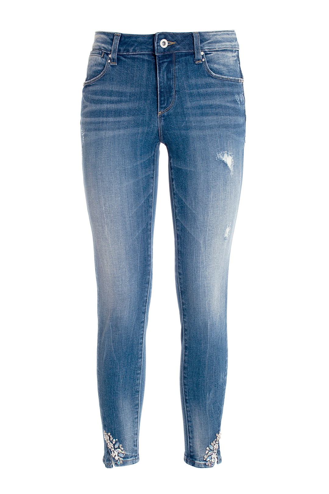 FRACOMINA Jeans slim effetto push up cropped in denim - Mancinelli 1954