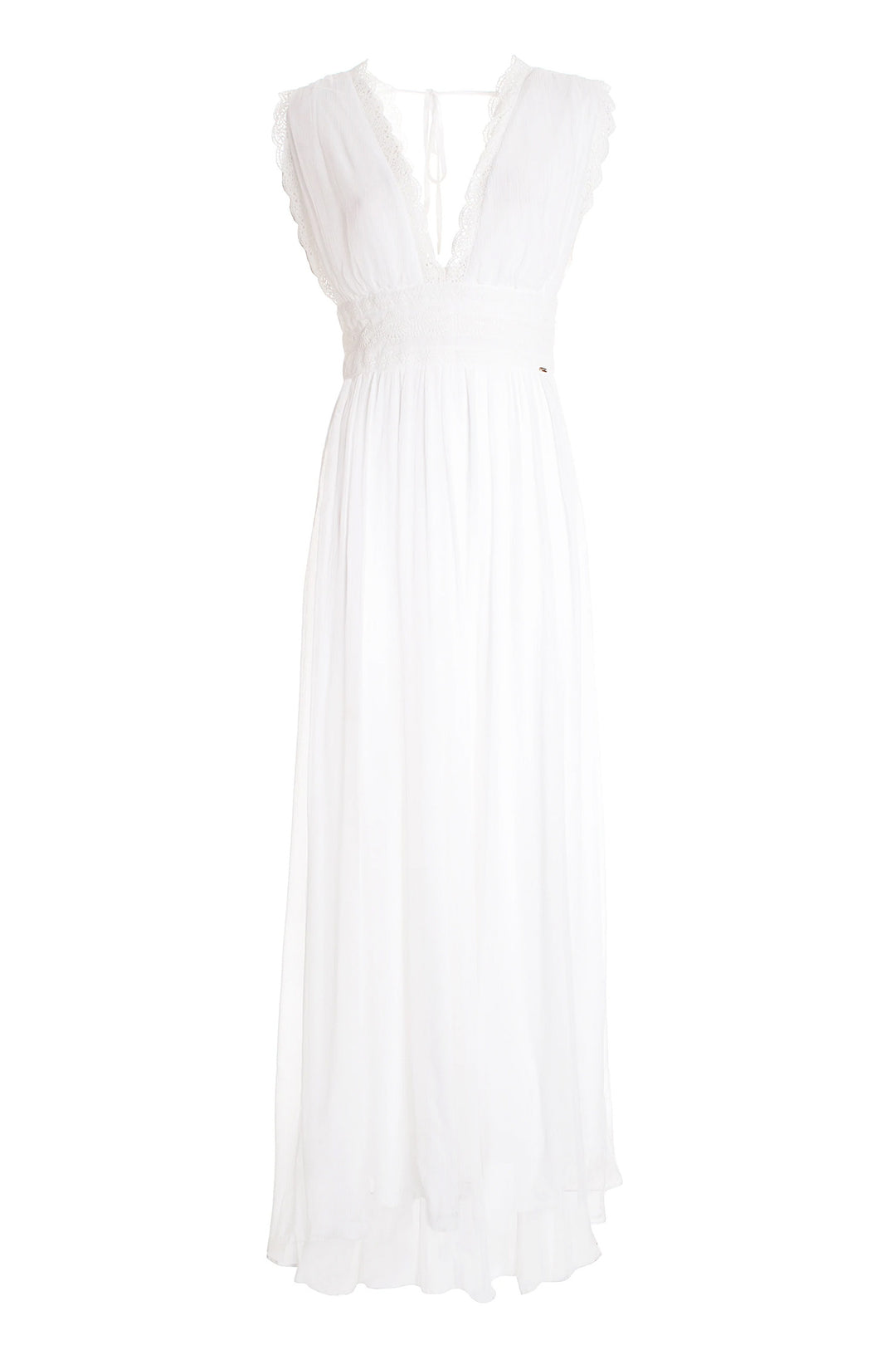 FRACOMINA Abito senza maniche lungo bianco - Mancinelli 1954