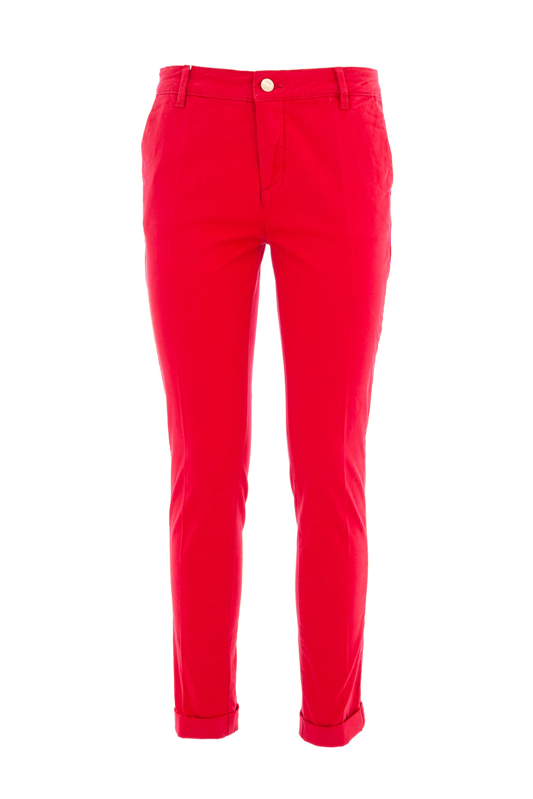 FRACOMINA Pantalone chinos slim in gabardine rosso - Mancinelli 1954