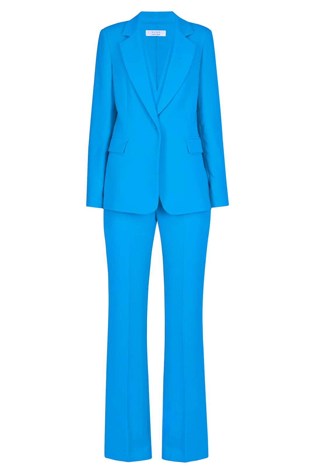 KAOS Tailleur coordinato top giacca pantalone bluette - Mancinelli 1954