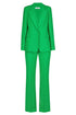 Tailleur coordinato top giacca pantalone verde