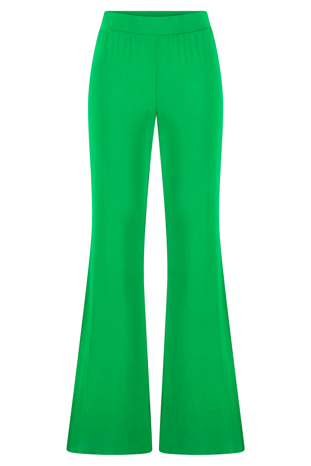 KAOS Pantaloni a zampa in jersey crepe verde - Mancinelli 1954