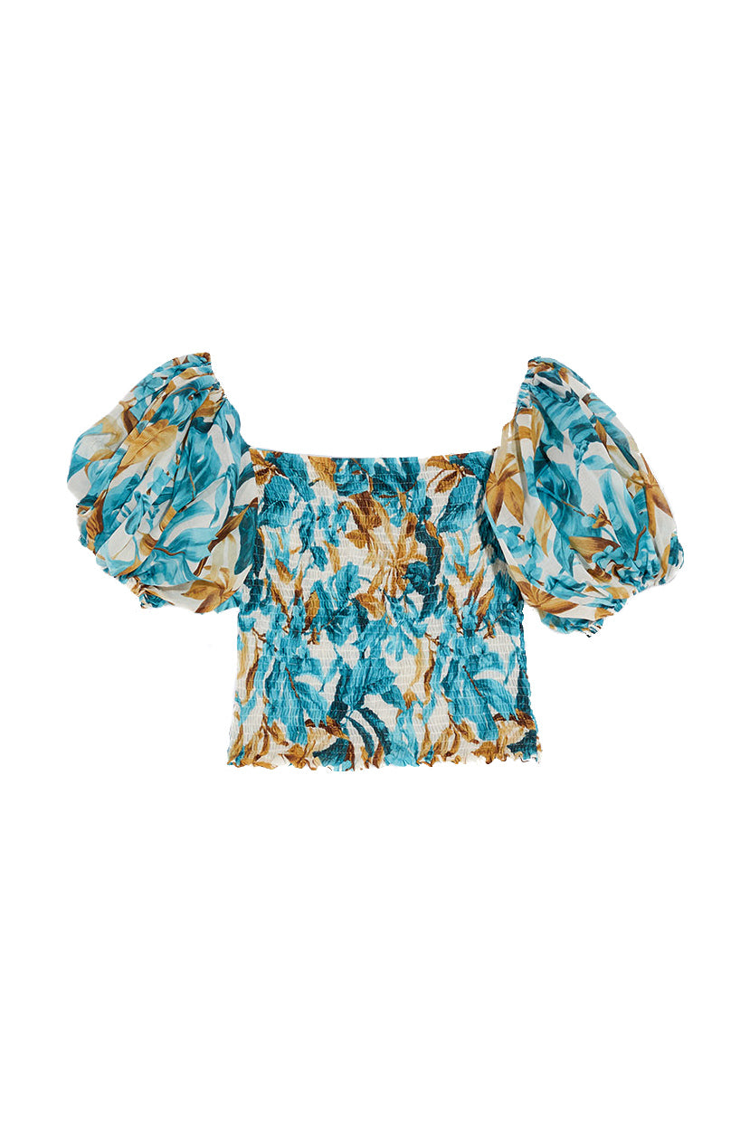 LIU JO Top tropical con scollo bardot - Mancinelli 1954