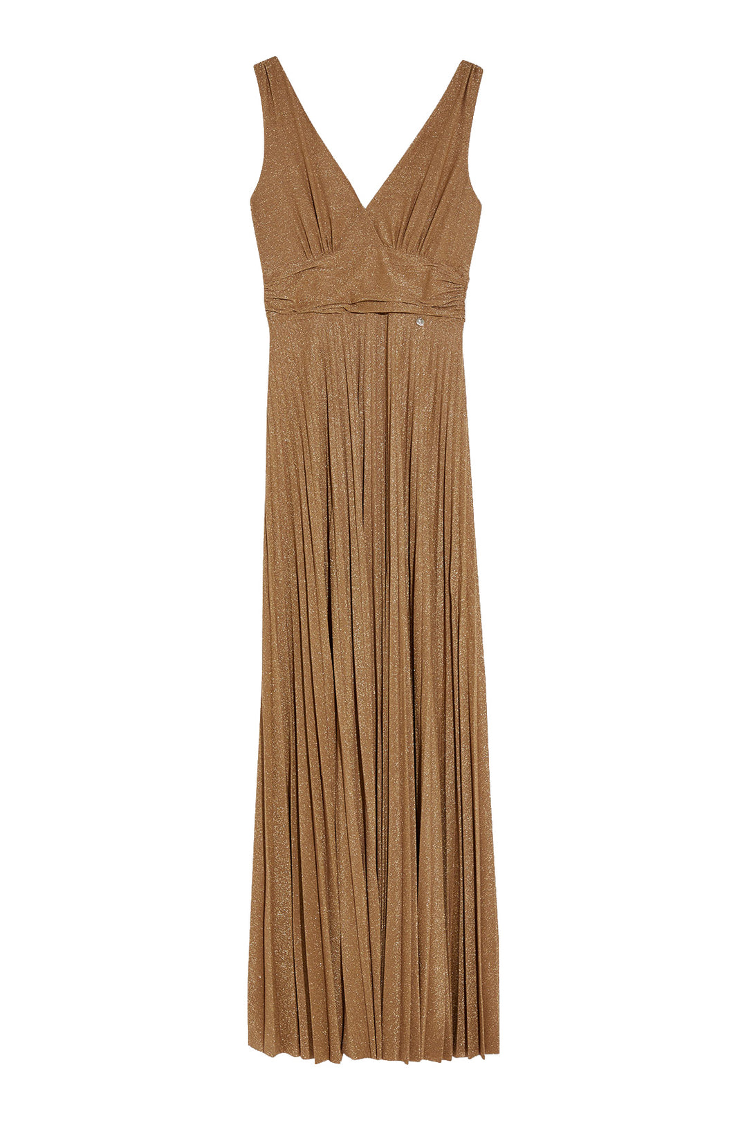 LIU JO Vestito da cerimonia beige con interventi in lurex - Mancinelli 1954