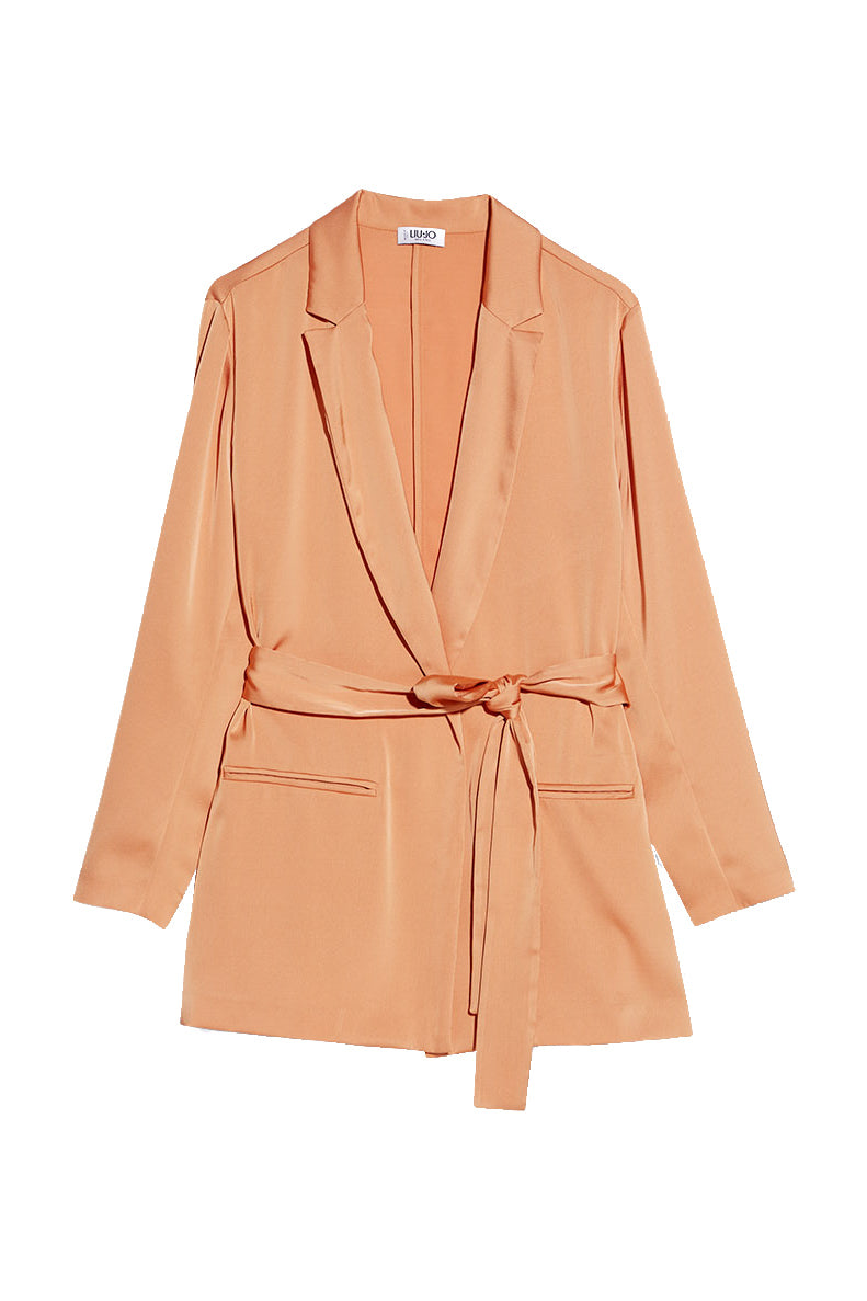 LIU JO Giacca tramonto in raso con cintura - Mancinelli 1954