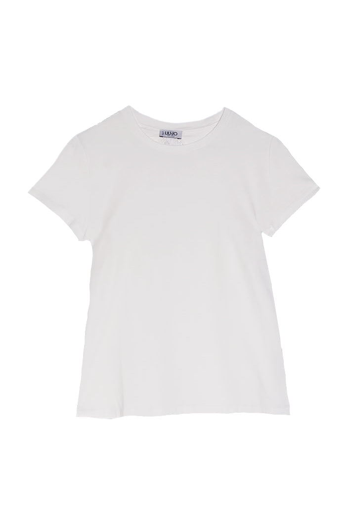 LIU JO T-shirt bianca con cut out - Mancinelli 1954