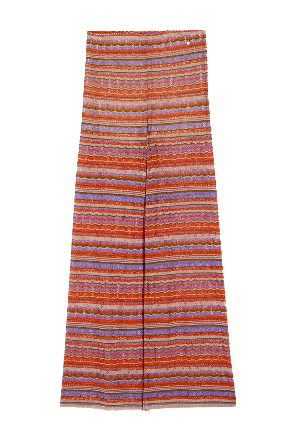 LIU JO Pantalone largo multicolor in maglia - Mancinelli 1954