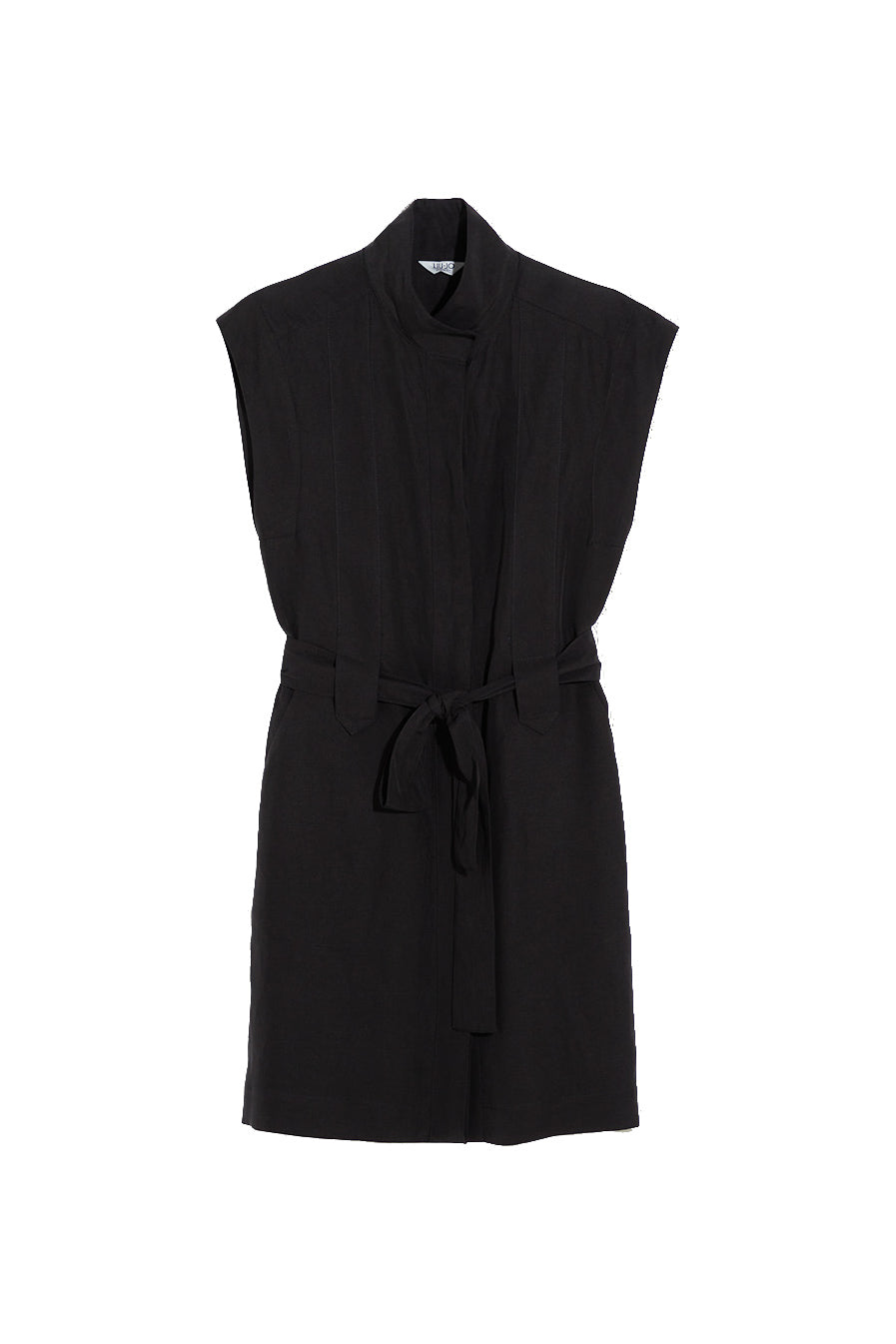 LIU JO Vestito corto nero in misto lino - Mancinelli 1954