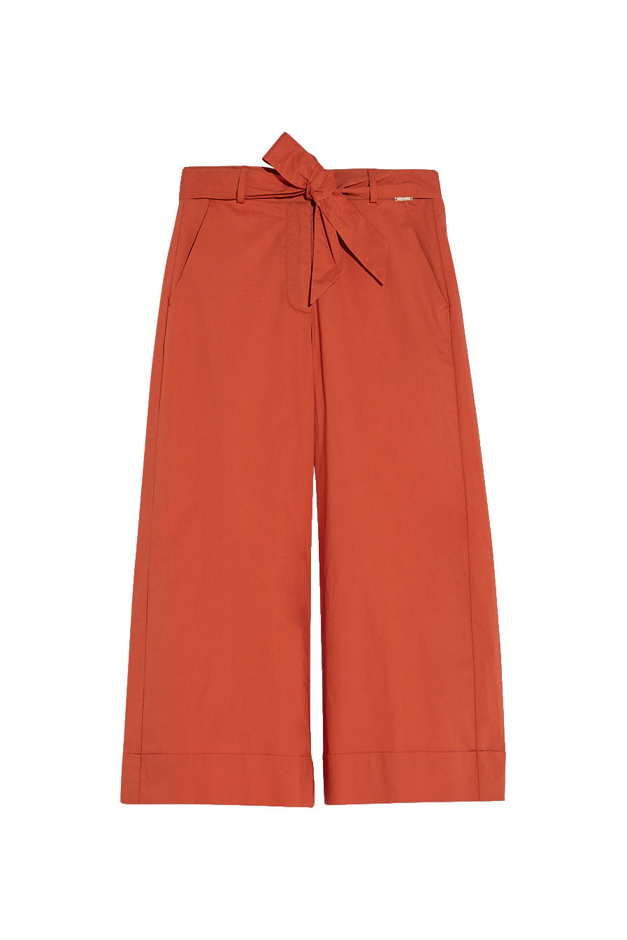 LIU JO Pantalone cropped arancione con cintura - Mancinelli 1954