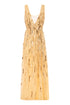 Long dune dress with ASTRO sequins