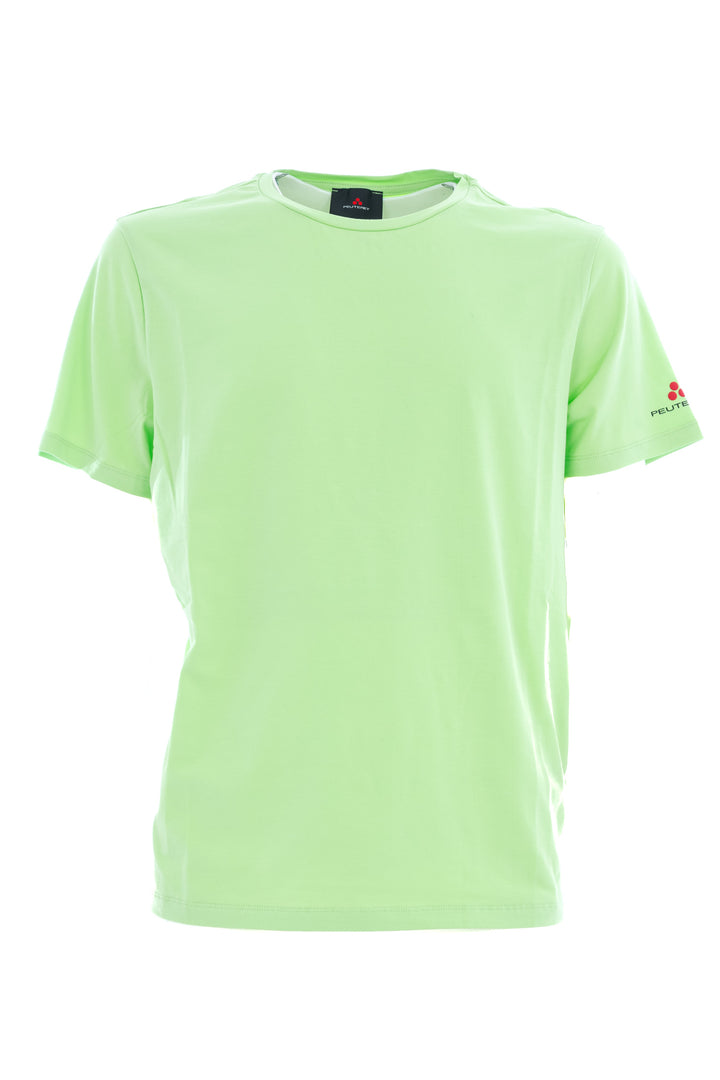 PEUTEREY T-shirt con logo stampato sulla manica verde - Mancinelli 1954