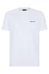 T-shirt girocollo DAMIEN con tasca sul petto bianca